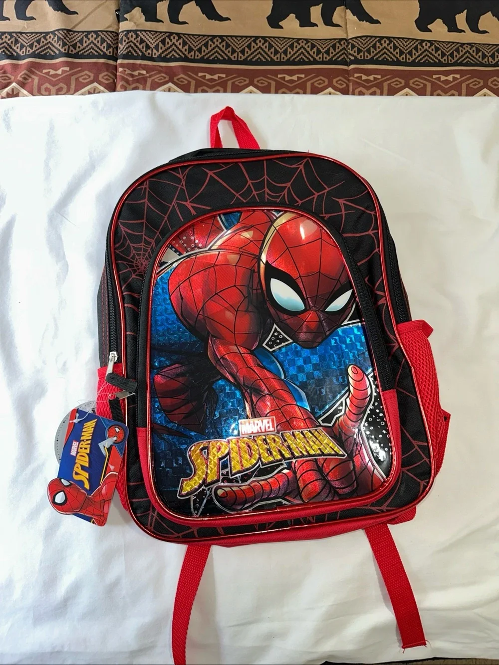 Marvel Spider-Man School Backpack in Red, Black & Blue